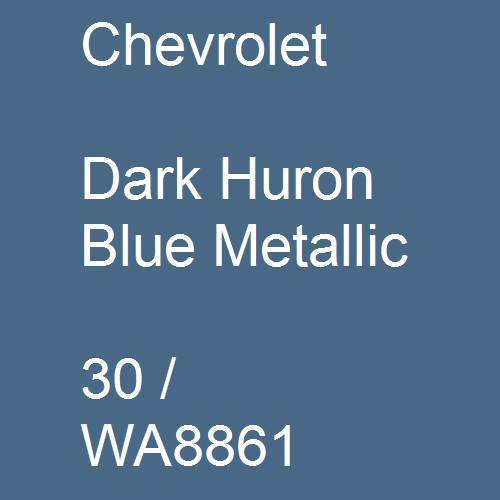 Chevrolet, Dark Huron Blue Metallic, 30 / WA8861.